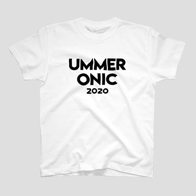 Tシャツ UMMER ONIC（黒ロゴ）