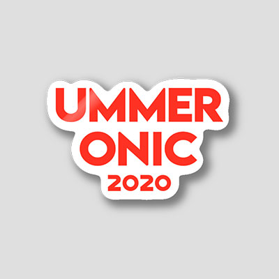 ステッカー UMMER ONIC (赤ロゴ）